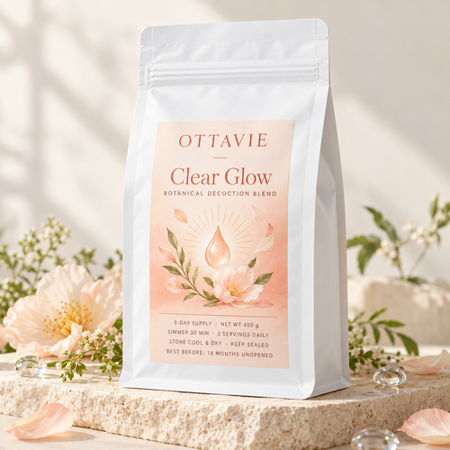 OTTAVIE Clear Glow botanical simmer blend for a fresh skin wellness routine